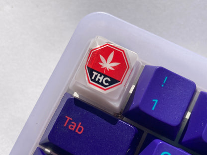 THC Sticker Keycap - kaydenskeycaps